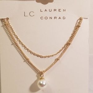 LC Lauren Conrad Double Strand Faux Pearl Necklace
